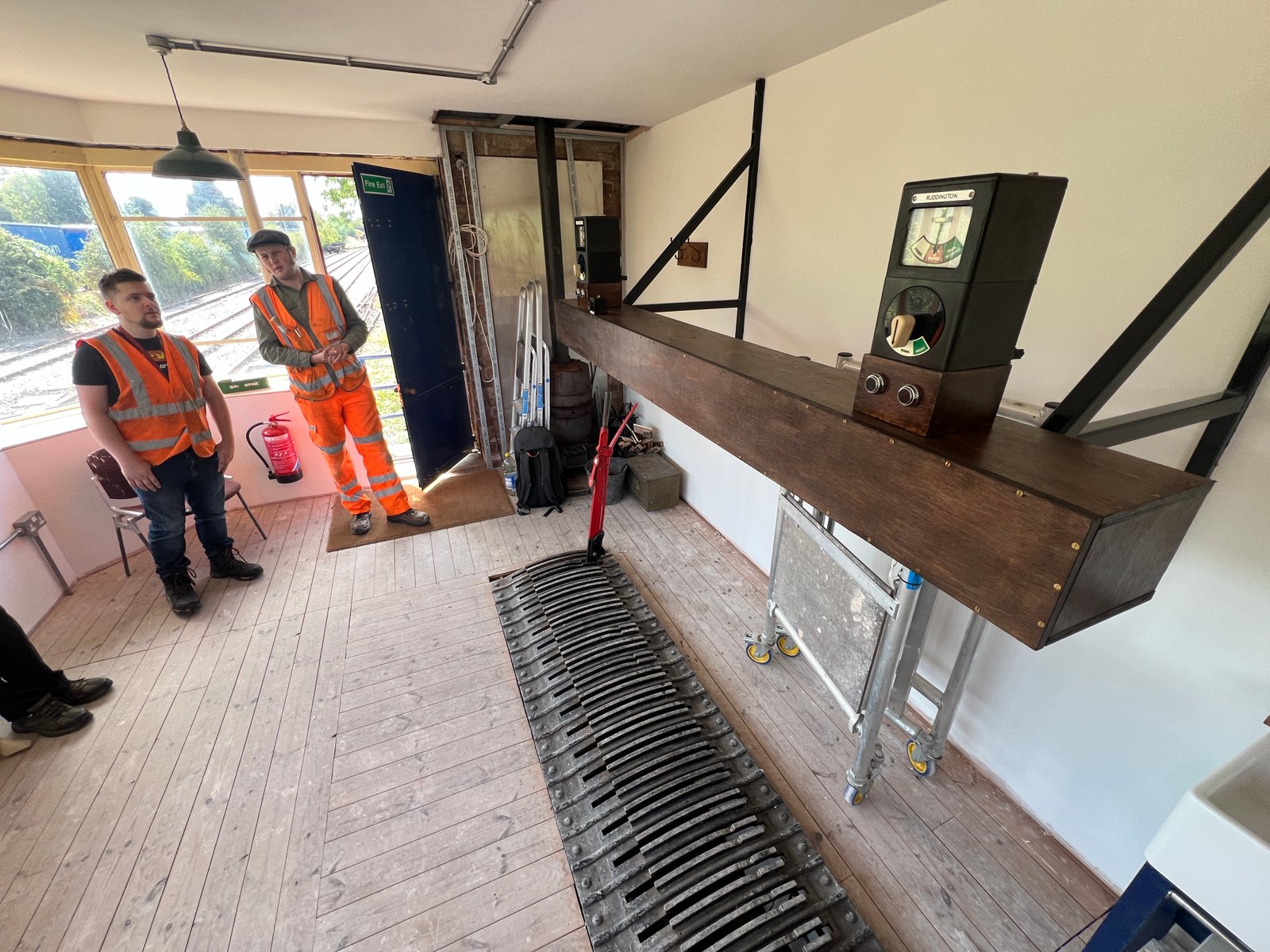 Hotchley Hill signalbox progress